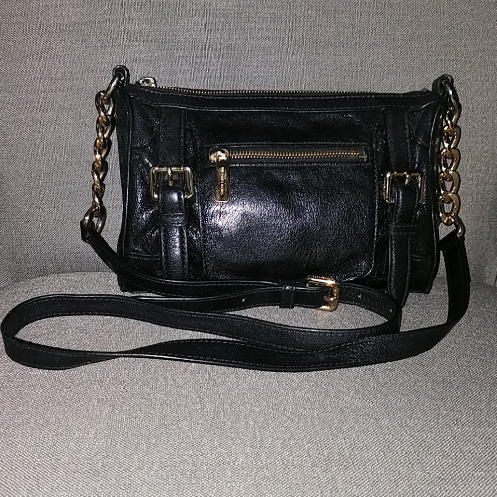Michael Kors crossbody, black leather